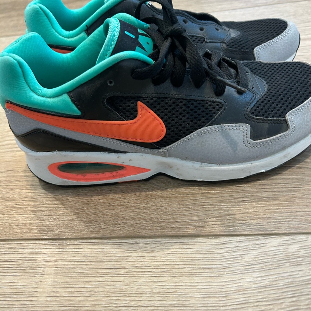 Nike Kids' Black, Orange, and Teal Sneakers
